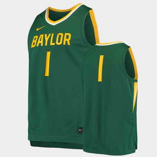 Men Baylor Bears Replica Green Basketball Jersey